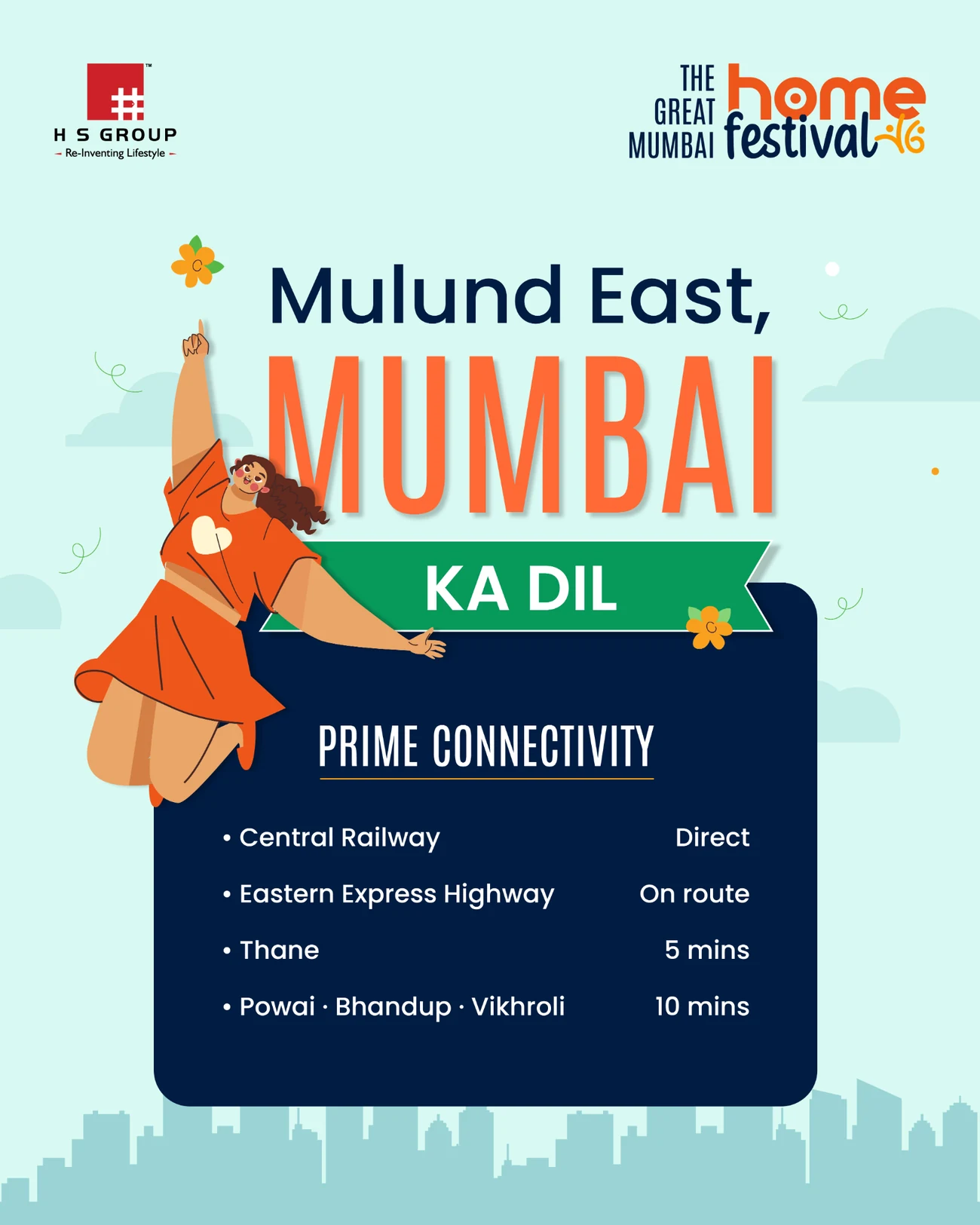 Mulund East Mumbai Ka Dil connectivity artwork